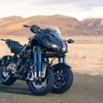 Moto moderna com design agressivo pensada para impacto visual